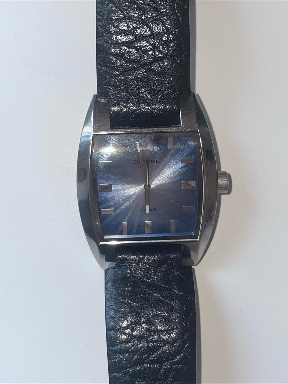 Diesel Genuine Leather & Stainless steel Water Resistant Watch